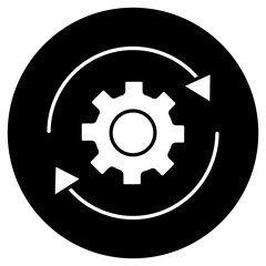 Agile Process icon, Iterative Project Management, Scrum Workflow System, Adaptive Development Cycle, Continuous Improvement Model