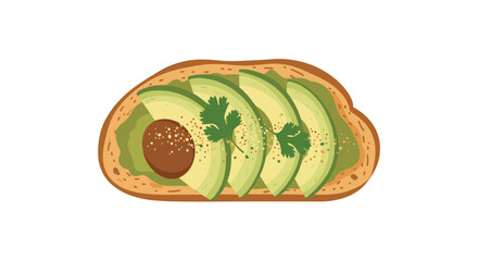 Savor the vibrant freshness of perfectly sliced avocado toast, a healthy and delicious meal for any time of day, bursting with natural goodness and delightful flavors.