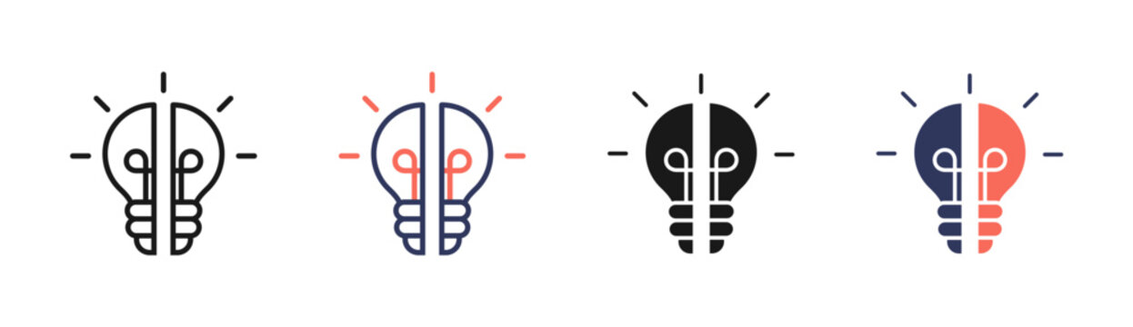 Knowledge Gaps Icon Set Multiple Style Collection