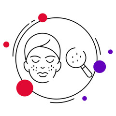 Problem Skin icon, Acne Care Solutions, Clear and Healthy Skin Guide, Sensitive Skin Treatment, Blemish Control Routine