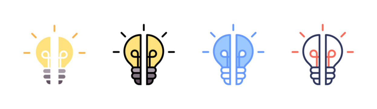 Knowledge Gaps Icon Set Multiple Style Collection