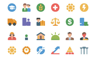 Obraz premium Cultural Diversity And Social Harmony icon set