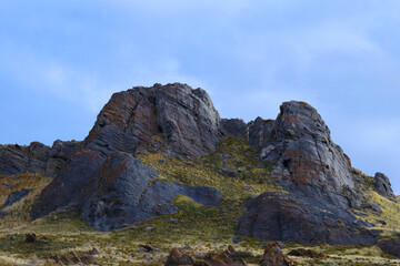 Fototapeta premium mountain landscape with blue sky