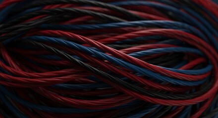 Swirling Colorful Abstract Fibers in Dynamic Motion Design