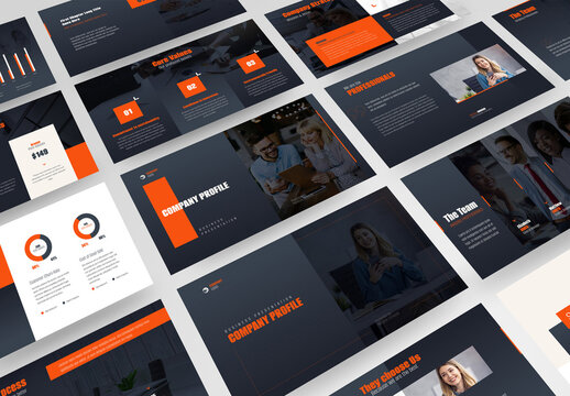 Company Profile Business Presentation Slide Deck  Template