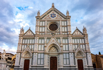 Basilica of the Holy Cross (Santa Croce) in Florence, Italy