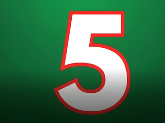 Countdown Timer 5 to 1 with Get Start Text &ndash; Dynamic Start Intro Animation, Start Intro 1 to 5 on white background