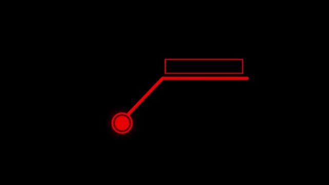 Hud callout rectangle text box animation, scoreboard, modern technologies. Digital download progress or status bar of the digital interface head-up display.4K black background visuals