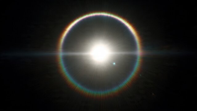 Solar Eclipse Phenomenon in Dark Sky