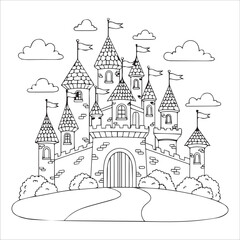 Naklejka premium Fairy Tale Castle