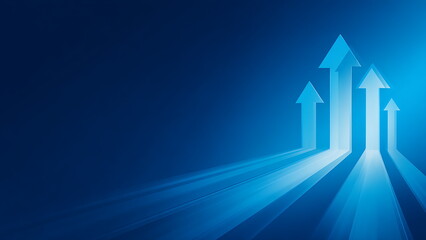 arrows pointing upwards, symbolizing progress and growth in business or professional life