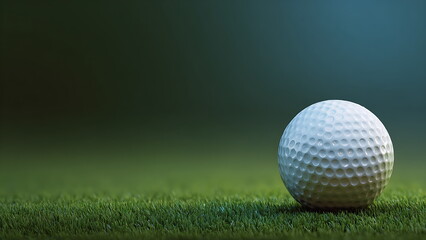 golf ball on a grass background
