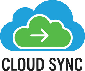 Digital storage update sign featuring active green cloud transfer