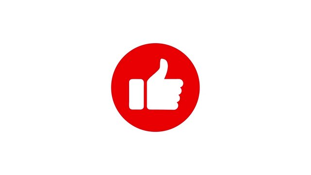 Red Thumbs Up Approval Like Button Symbol approval red circle white thumbs up