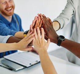 Portrait of a smart young businesspeople during meeting in the office or classroom. Teamwork, unity, diversity and partnership business concept or education and student concept