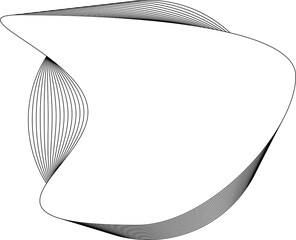 Circle white frame liquid overlapping for badges, banner, label, tag