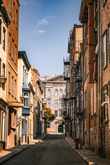 Naklejka premium Narrow street in an old town