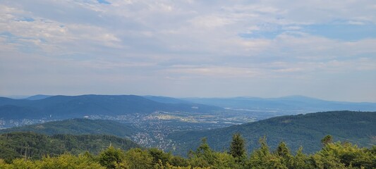 Obraz premium mountain landscape with clouds