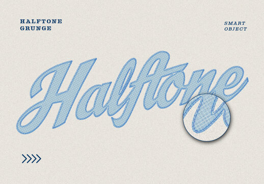 Halftone Sketch Script Text Effect