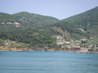 Fototapeta premium Coastline of Skopelos island, Sporades, Thessaly, Greece