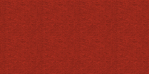Fototapeta premium Red fabric cloth seamless background texture. Dark red color fine canvas textile material.