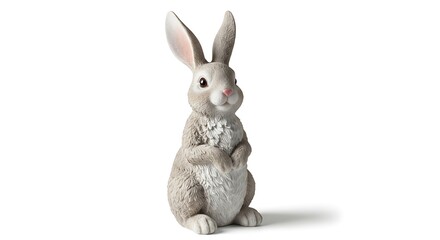 A charming bunny rabbit figurine, exuding innocence and charm. A delightful addition to any space