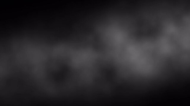 4K Smoke Overlay Animation with Alpha Channel for Transparent Background, VFX Compositing and Fog Effect Use