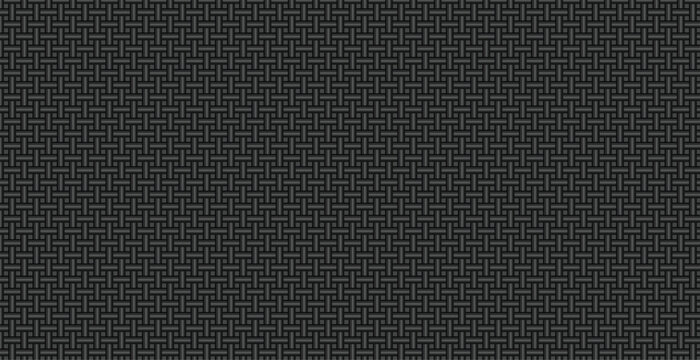 Seamless black woven plastic mesh texture pattern for carbon fiber look and durable synthetic material background