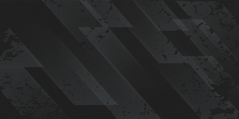 black rough abstract background overlap layer on dark space with diagonal lines decoration. modern graphic design element vintage style concept for web banner, flyer, card or brochure cover.eps.10.