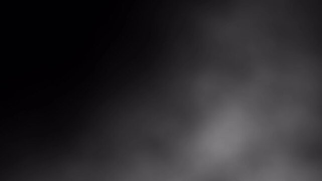 Wide Gray Smoke Overlay Sweeping From Side Seamless Loop Alpha Channel Transparent Background Rising Fire Smoke Fog Clouds Expanding Vapor Effect Cinematic Fog Overlay 4K