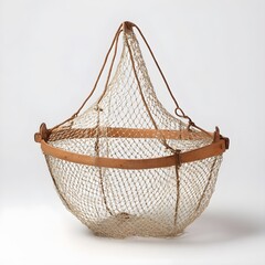Obraz premium Fine mesh shrimp catcher basket offers gentle handling efficient collection and reliable seafood harvesting performance