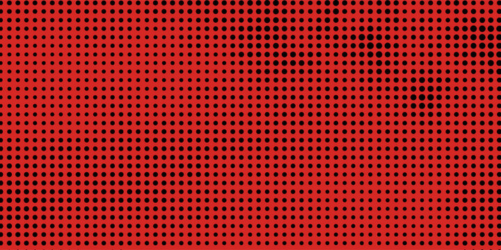 Dot red pattern screen led light gradient texture background. Abstract technology big data digital background. 3d rendering.