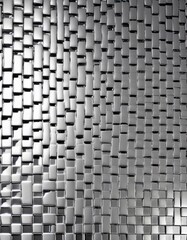 Polished Perforated Stainless Steel with Square Hole Pattern