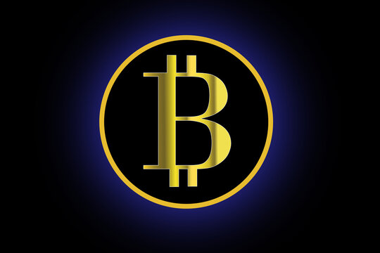 Fond d'&eacute;cran BTC bleu
