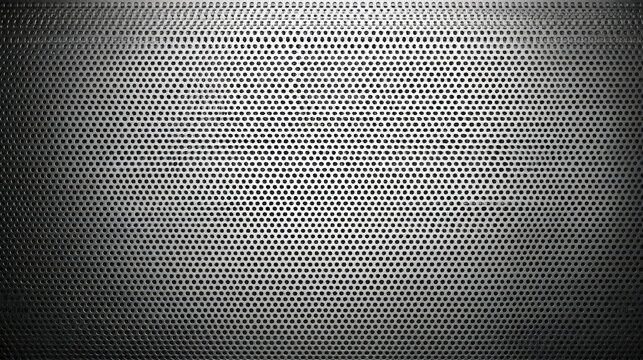 Close-up texture of anodized aluminum sheeting with a fine perforated pattern