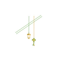 Gold islamic pendant