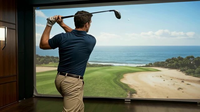 Unreal Indoor Golf: Swing on Stunning Virtual Courses