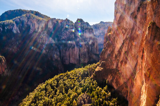 Basaseachi Canyon and Waterfall, Chihuahua, in the Sierra Tarahumara, Mexico