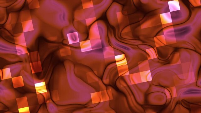 Swirling colors with superimposed squares in varying hues. Perfect for backgrounds, graphic designs, or artistic concepts needing an abstract touch.