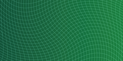 Abstract Green Grid Pattern Background With Distorted Curves For Design Projects © Dayatz