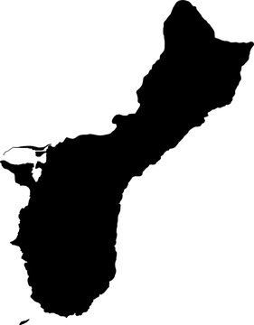Guam Vector Map Outline
