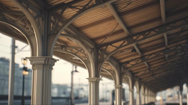 Station canopy for transit infrastructure and transport marketing