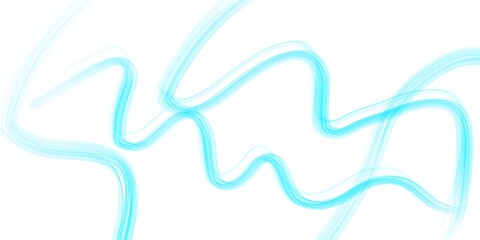 Blue Hand Drawn Brush Stroke Element
