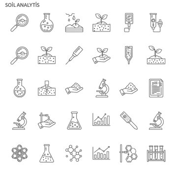 Soil Analysis Icons