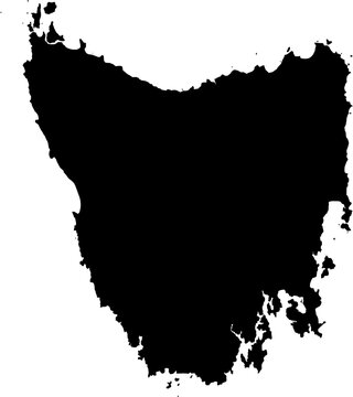 Tasmania Vector Map