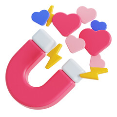 love attraction 3D illustration