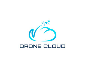 Fototapeta premium Cloud drone logo