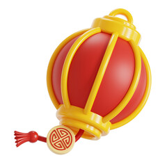 lunar new year decoration 3D illustration