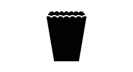 Black popcorn bucket container only. © nur