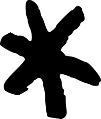 Obraz premium Hand-drawn star icon with sparkles and glitter effects, featuring crayon-style brush strokes and magical celestial doodles in pastel tones for creative designs